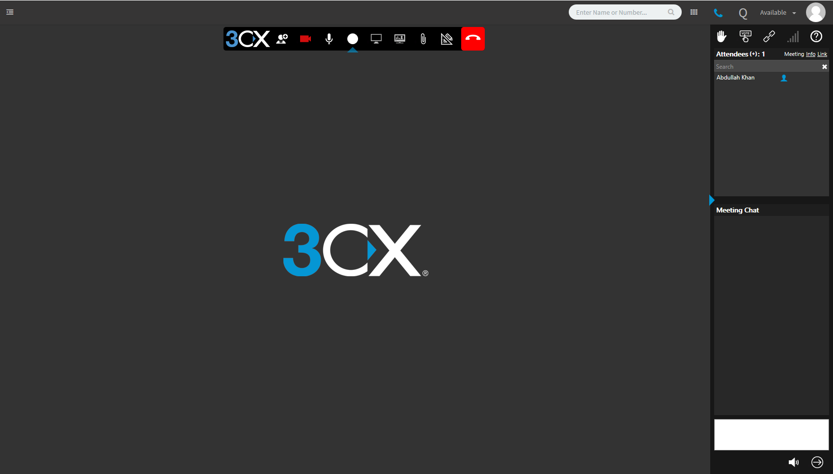 I didn’t plug in my camera or mic when I started the feature, so nothing to show. I am surprised there’s a vote button here though!